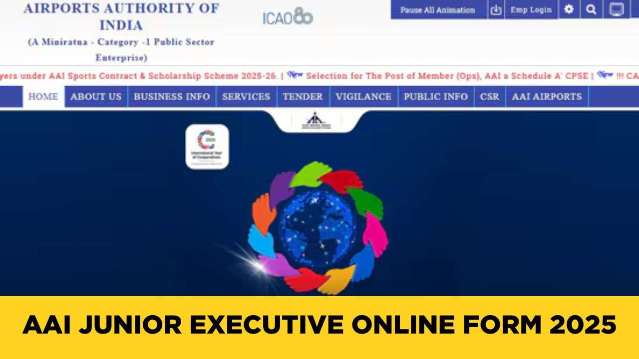 AAI Junior Executive Online Form 2025