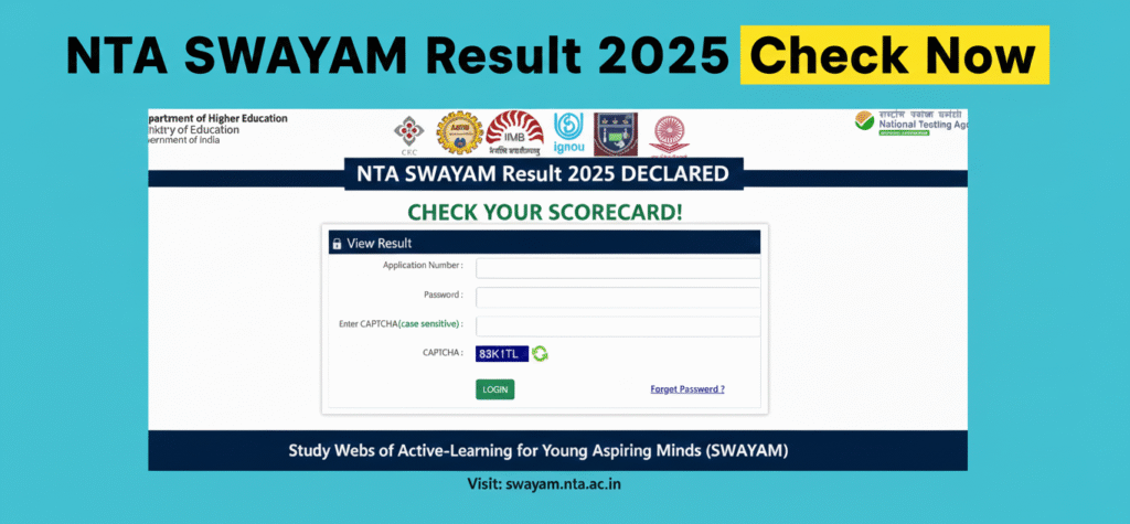 NTA SWAYAM Result 2025