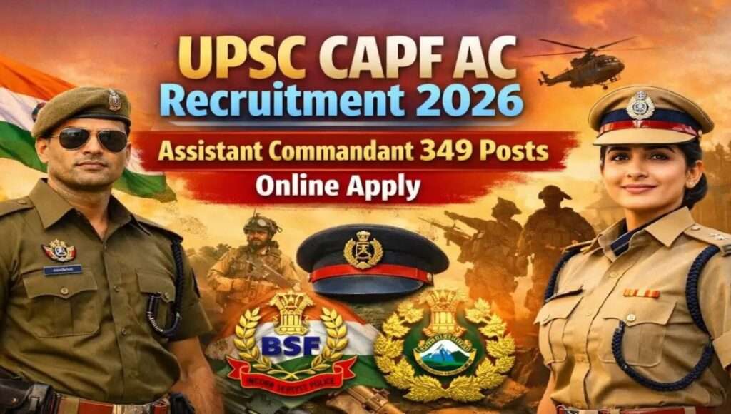 UPSC CAPF AC Recruitment 