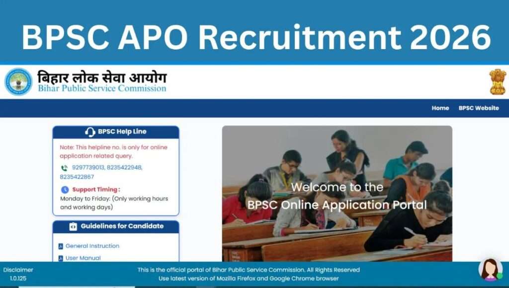 Bihar BPSC APO Recruitment 