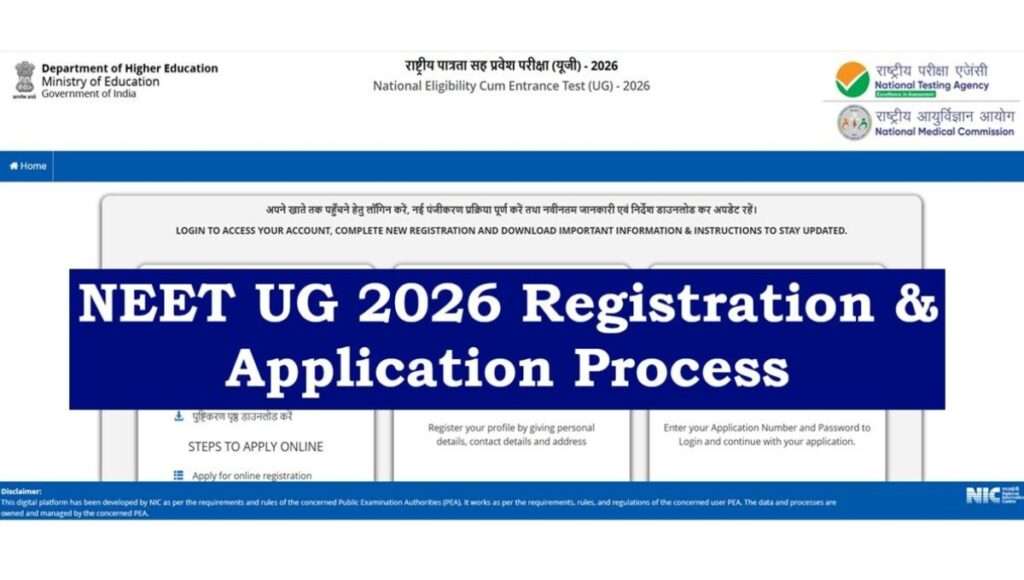 NEET UG 2026 Registration