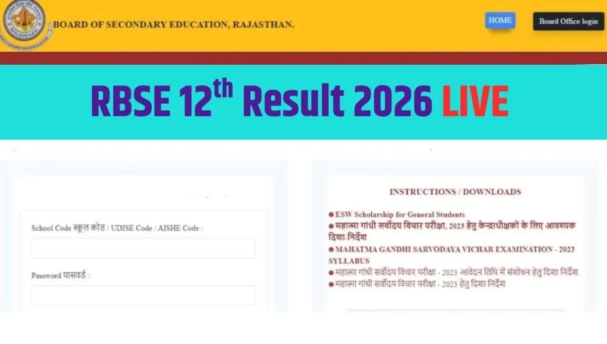 RBSE 12th Result