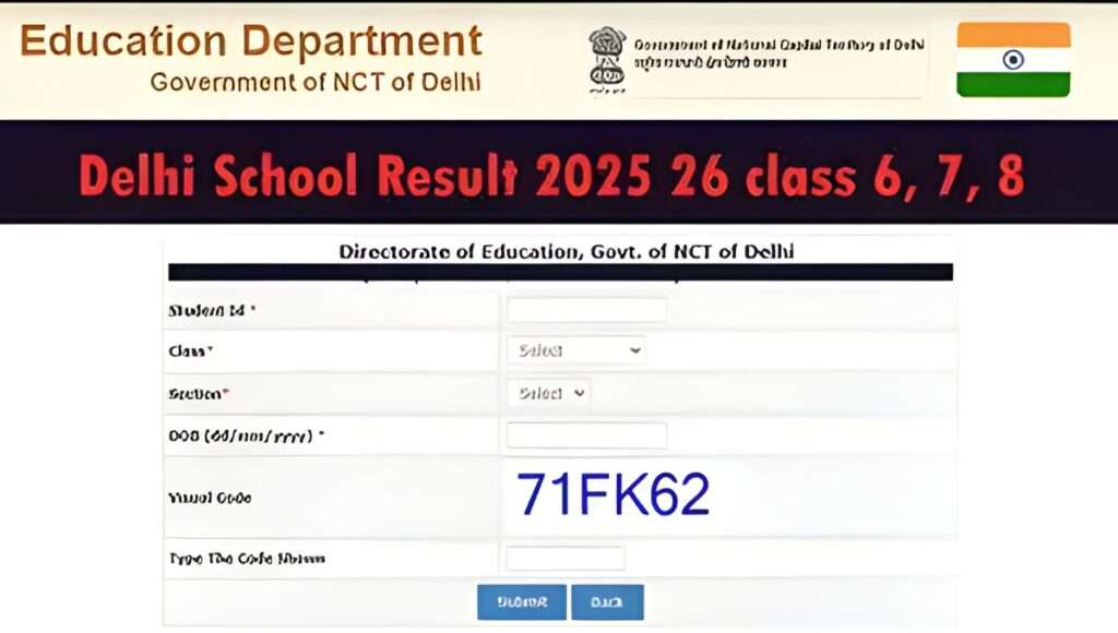 Delhi DOE Result