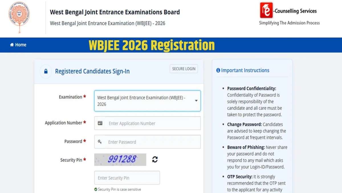 WBJEE 2026 Registration